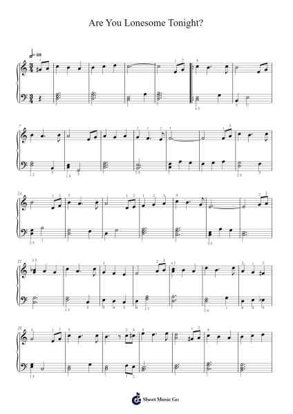 Are You Lonesome Tonight? Sheet Music by Roy Turk/Lou Handman-Arr.Hebart Timron