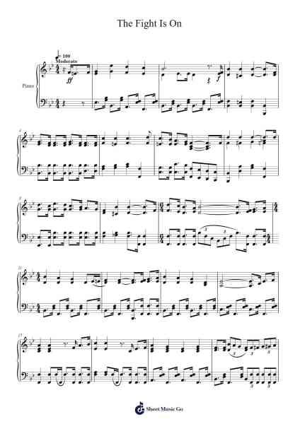 The Fight Is On Sheet Music by Lelia N. Morris-Arr.Pomeo Walshbee