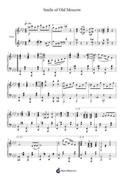 Smile of Old Moscow Sheet Music by Anatoly Kroll-Arr.Pritience