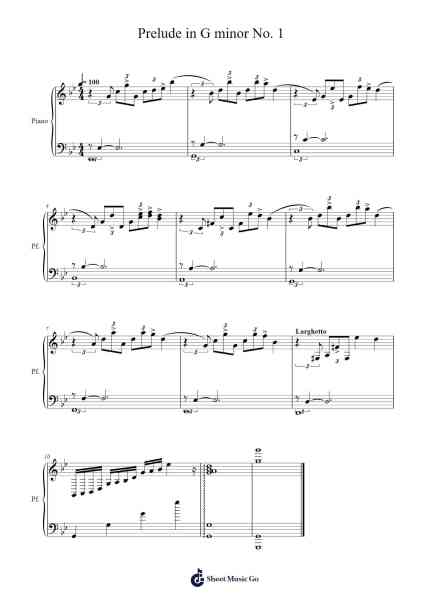 Prelude in G Minor, No. 1 Sheet Music by Clartio Haynick-Arr.Cooholt Hogreen