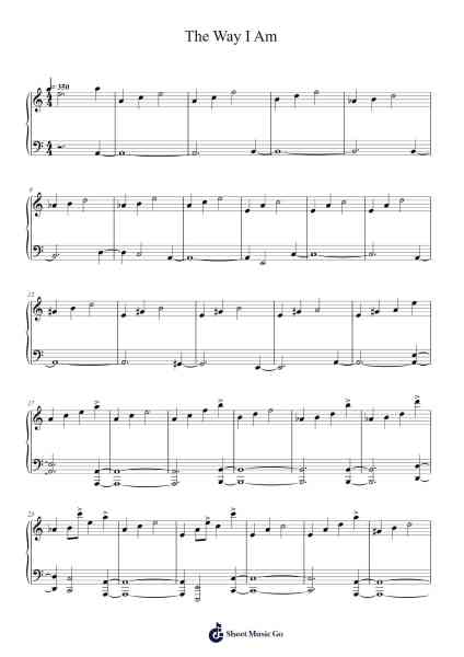 The Way I Am Sheet Music by Eminem-Arr.Crichriet Hawreen