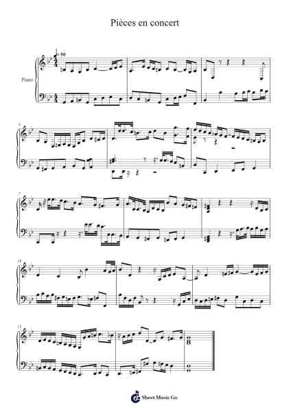 Pièces en concert Sheet Music by Couperin-Arr.Juddton Mucott