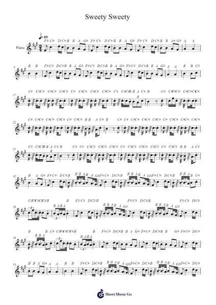 Sweety Sweety Sheet Music by Thaman S-Arr.Charmie