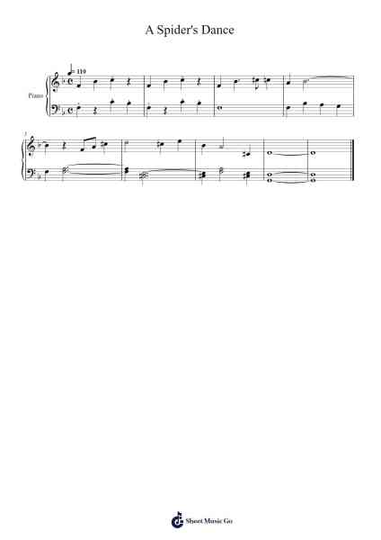 A Spider's Dance 樂譜由 Donovan W. - 編曲 Webbjohn Zafy