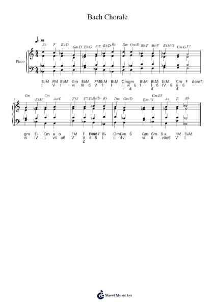 Bach Chorale Sheet Music by Andrew Fuentes-Arr.Chadner