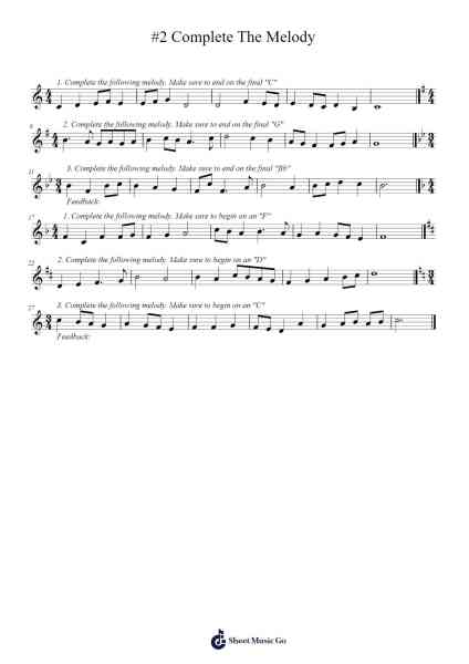 #2 Complete The Melody Sheet Music by Joel Maxwell-Arr.Kyleret Earlkyle