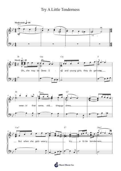 Try A Little Tenderness Sheet Music by Frank Sinatra/Michael Bublé-Arr.Milesbloor