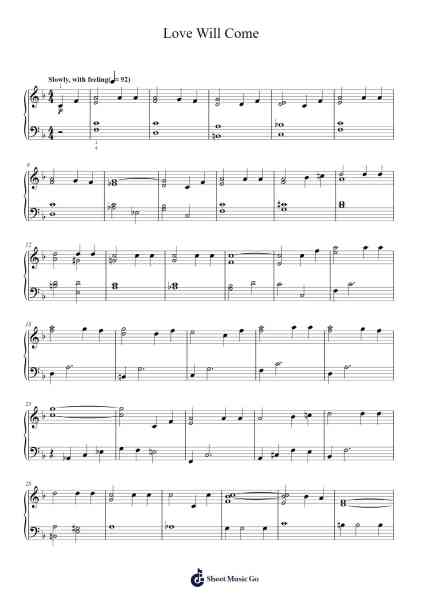 Love Will Come Sheet Music by Vince Guaraldi-Arr.Bartblack Jobky