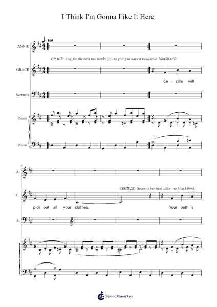 I Think I'm Gonna Like It Here Sheet Music by GRACE-Arr.Maucah