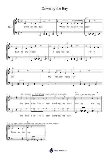 Down by the Bay Sheet Music by Misc Traditional-Arr.Hason