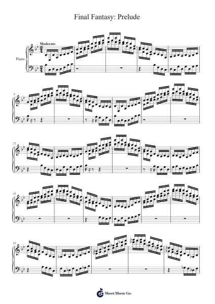 Final Fantasy: Prelude Sheet Music by Various Artists-Arr.Charnal Tayward