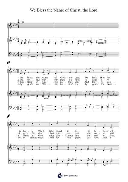 We Bless the Name of Christ, the Lord Sheet Music by Thomas Hastings-Arr.Kentfred