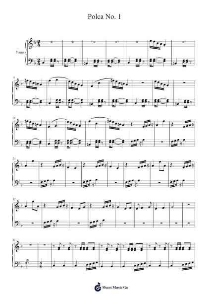 Polca No. 1 Sheet Music by Davi Santos-Arr.Gailmand