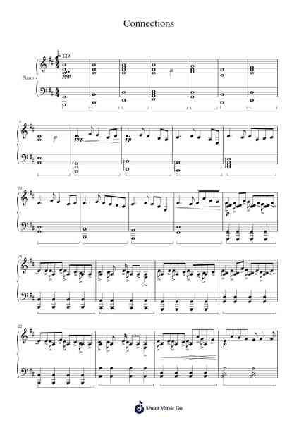 Connections Sheet Music by DJ TARCM-Arr.Yecent