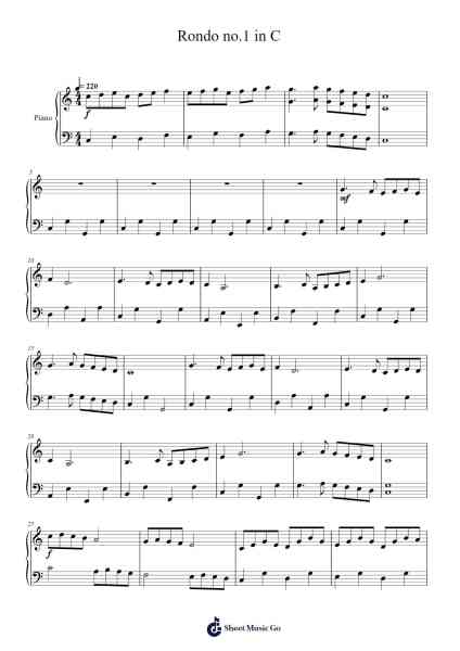 Rondo no.1 in C Sheet Music by Taylor Waddell-Smith-Arr.Salpeg Beerneil