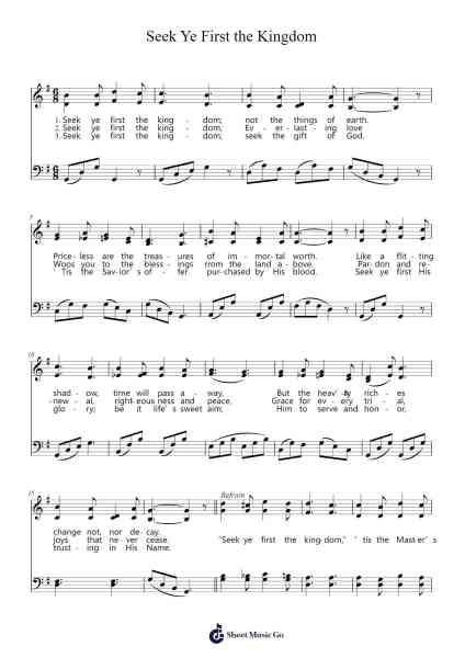 Seek Ye First the Kingdom Sheet Music by John Robson Sweney-Arr.Bergdrew Browningthur