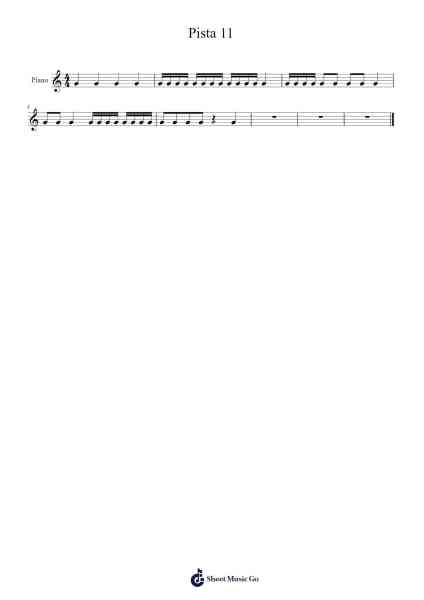 Pista 11 Sheet Music by -Arr.Eipsgold Maudman