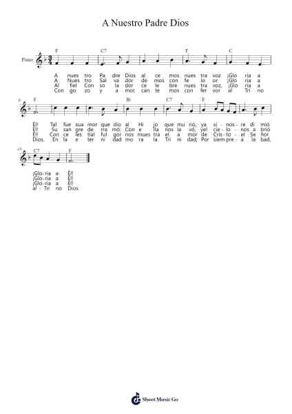 A Nuestro Padre Dios Sheet Music by Annris-Arr.Boycehe