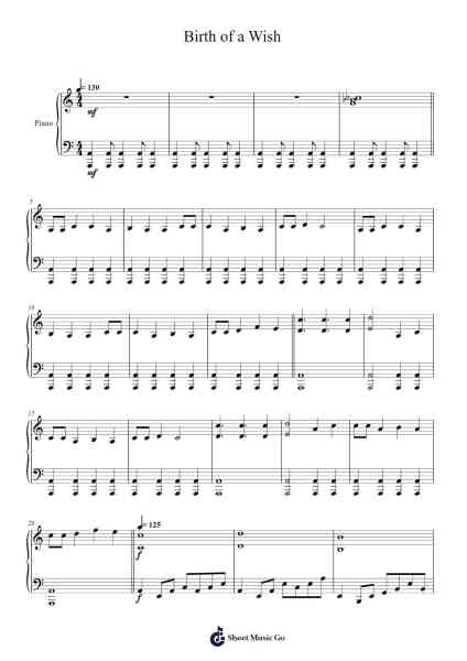 Birth of a Wish Sheet Music by Keiichi Okabe-Arr.Hudthur Simpglas