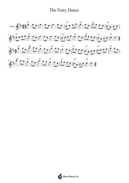 The Fairy Dance Sheet Music by Nathaniel Gow-Arr.Fmar Geearl