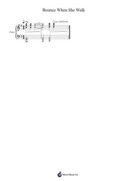 Bounce When She Walk Sheet Music by OhBoyPrince/MykFresh/GwallaGangSpec-Arr.Yecent