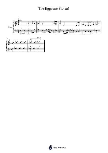 The Eggs are Stolen! Sheet Music by Ari Pulkkinen-Arr.Mickbess