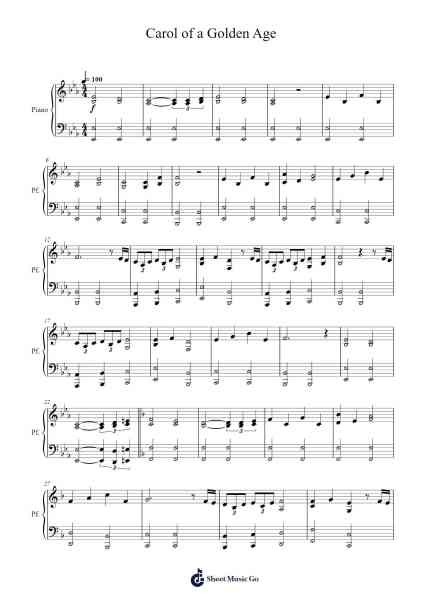 Carol of a Golden Age Sheet Music by Michael Salvatori-Arr.Wrightac Phimaud