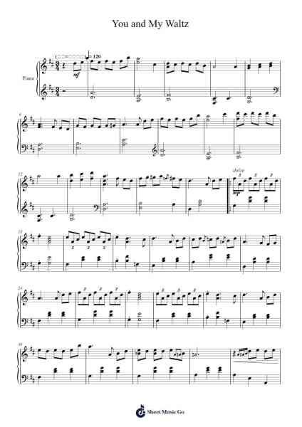 You and My Waltz Sheet Music by QBIC-Arr.Peay