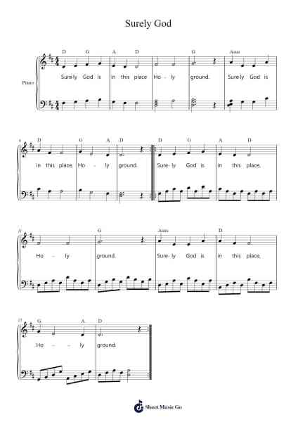 Surely God Sheet Music by Cathy Barker-Arr.Selo Lysel