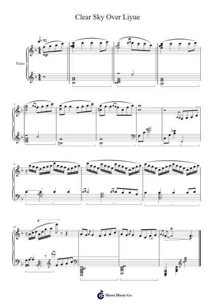 Clear Sky Over Liyue Sheet Music by Yu-Peng Chen-Arr.Sijeff