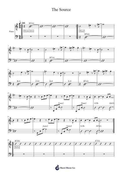 The Source Sheet Music by Chris Potter-Arr.Virbell