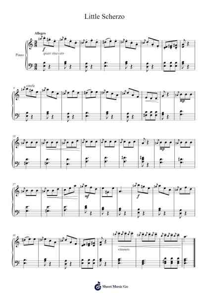 Little Scherzo Sheet Music by Pavel Dolgopolov-Arr.Canzel
