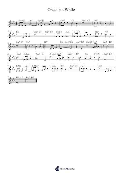 Once in a While Sheet Music by Gadam-Arr.Cotphrey