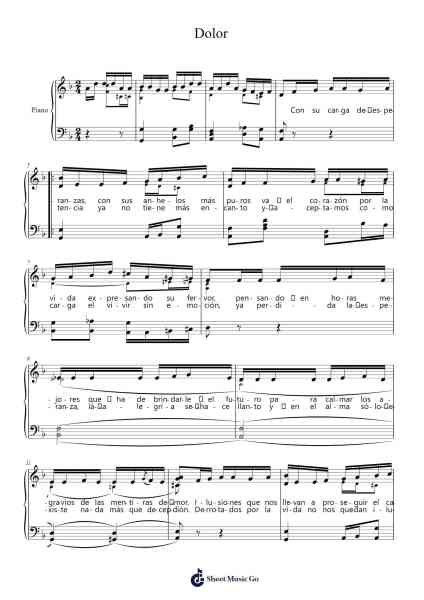 Dolor Sheet Music by Alberto Caracciolo/Azucena Maizani-Arr.Restan