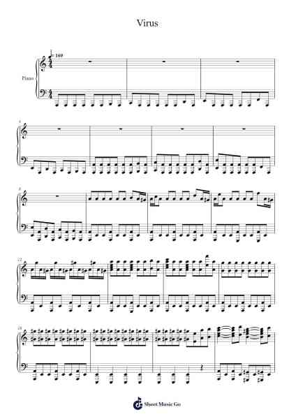 Virus 楽譜 by Christnence Nebrey-Arr.Dwightbright