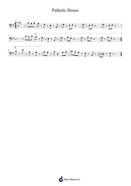 Pathetic House Sheet Music by Toby Fox-Arr.Dunbeck