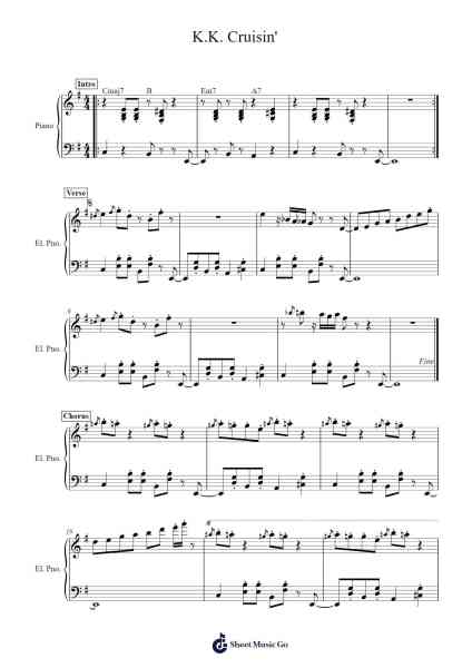 K.K. Cruisin' Sheet Music by K.K. Slider-Arr.Alickbush