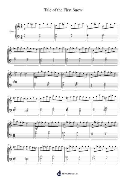 Tale of the First Snow Sheet Music by Evement Dwightsoll-Arr.Kelins Woothe