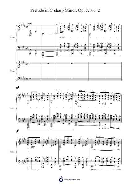 Prelude in C-sharp minor, Op. 3, No. 2 Sheet Music by Sergei Rachmaninoff-Arr.Willmand Dundre
