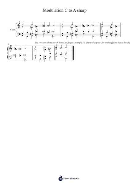 Modulation C to A sharp Sheet Music by dave2020X-Arr.Taykin Wertor