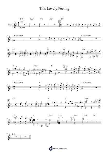 This Lovely Feeling 楽譜 by Datein-Arr.Payrusk