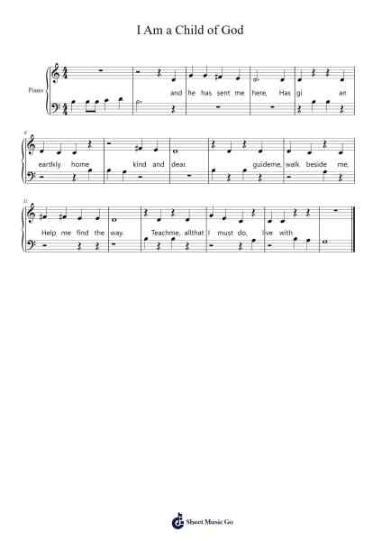 I Am a Child of God Sheet Music by Naomi Randall/Mildred Pettit-Arr.Hewkay Brewstience