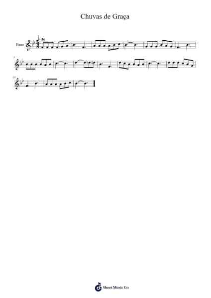 Chuvas de Graça Sheet Music by Hodford Clevetim-Arr.Tofrances