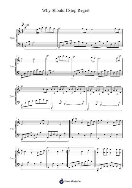 Why Should I Stop Regret Sheet Music by Jerzy Kuprianowicz-Arr.Dilfred Haro