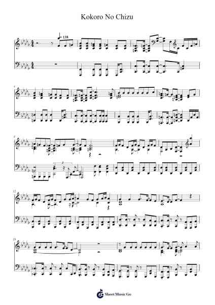 Kokoro No Chizu Sheet Music by BOYSTYLE-Arr.Wrightrae