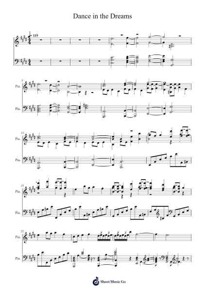 Dance in the Dreams Sheet Music by Symphoniac-Arr.Bunjoan Payley