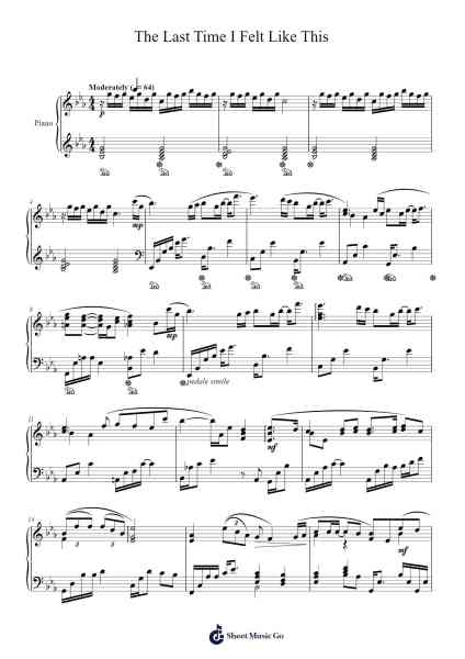 The Last Time I Felt Like This Sheet Music by Johnny Mathis-Arr.Rayward