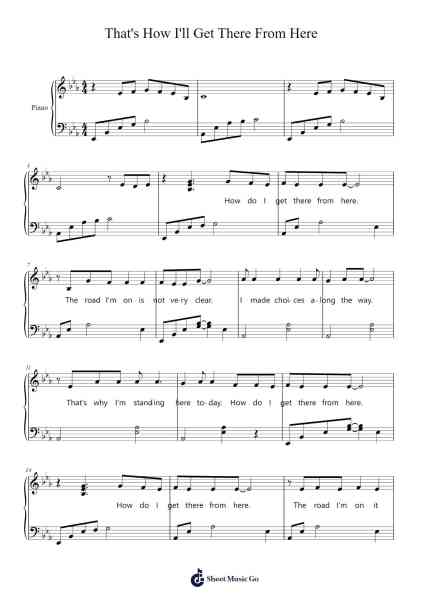 That's How I'll Get There From Here Sheet Music by Julie A Turnbow-Arr.Mewood Teries