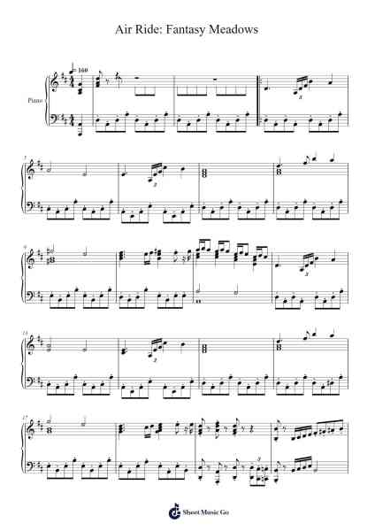 Air Ride: Fantasy Meadows Sheet Music by Shogo Sakai-Arr.Reyphens