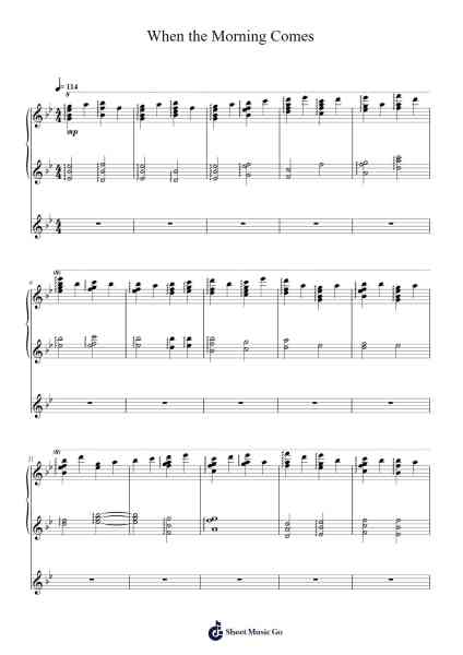 When the Morning Comes Sheet Music by Studio EIMP/SLSMusic-Arr.Croftslon Maugnings